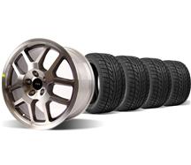 2005-13 Mustang Machined GT500 Wheel & Nitto Tire Kit - 18X9.5