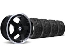 1979-93 Mustang Black Sc Style Wheel & Nitto Tire Kit - 17X8