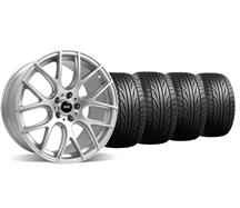 2005-13 Mustang Silver SVE Drift Wheel & Falken Tire Kit - 19X9.5