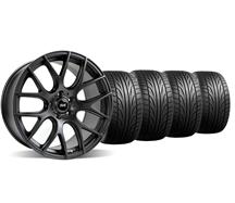 2005-13 Mustang Flat Black SVE Drift Wheel & Falken Tire Kit - 19X9.5