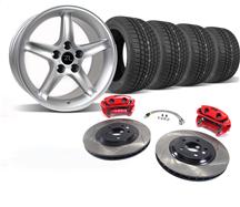 1994-04 Mustang Silver Cobra R Wheel And Tire Kit -17X9 with SVE 13" Brake Kit