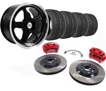 1994-04 Mustang Black Sc Style Wheel & Tire Kit - 17X9 with 13" SVE Brake Kit
