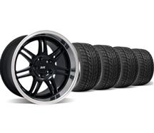 1994-04 Mustang Black SVE Anniversary Deep Dish Wheel & Nitto Tire Kit - 17X9/10