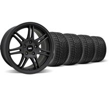 1994-04 Mustang Flat Black SVE Anniversary Wheel & Nitto Tire Kit - 17X9