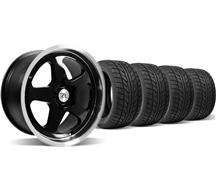 1994-04 Mustang Black Sc Style Wheel & Nitto Tire Kit - 17X9