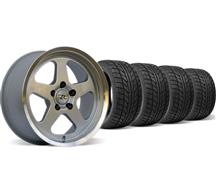 1994-04 Mustang Silver Sc Style Wheel & Nitto Tire Kit - 17X9