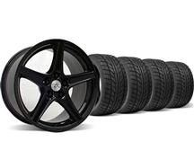 1994-04 Mustang Black Saleen Style Wheel & Nitto Tire Kit - 18X9/10