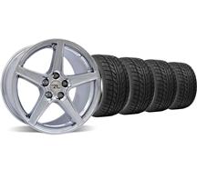 1994-04 Mustang Chrome Saleen Wheel & Nitto Tire Kit - 18X9